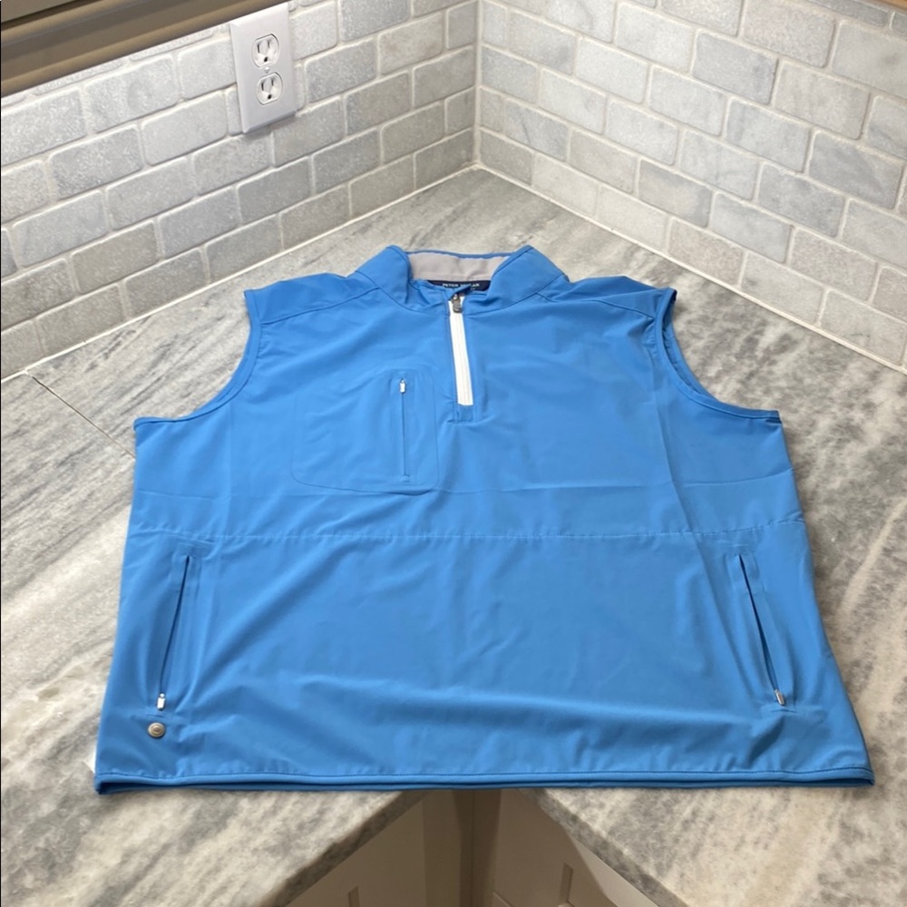Peter Millar Crown Crafted Quarter Zip Performance Golf Vest Size XL. NWT
